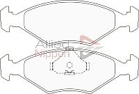 Комплект тормозных колодок дисковый тормоз anl braking ALLIED NIPPON ADB0228