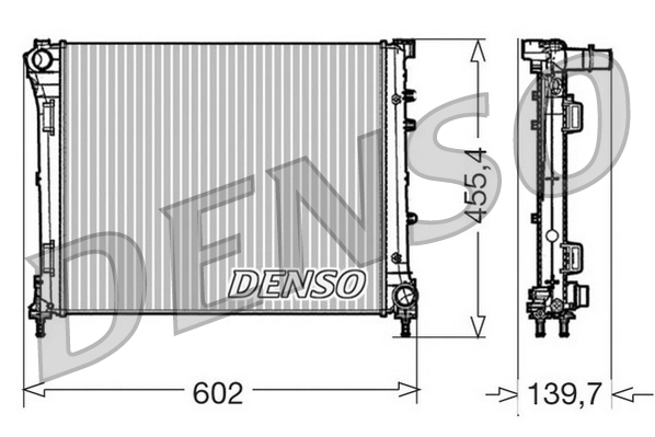 Радиатор охлаждение двигателя DENSO DRM09162