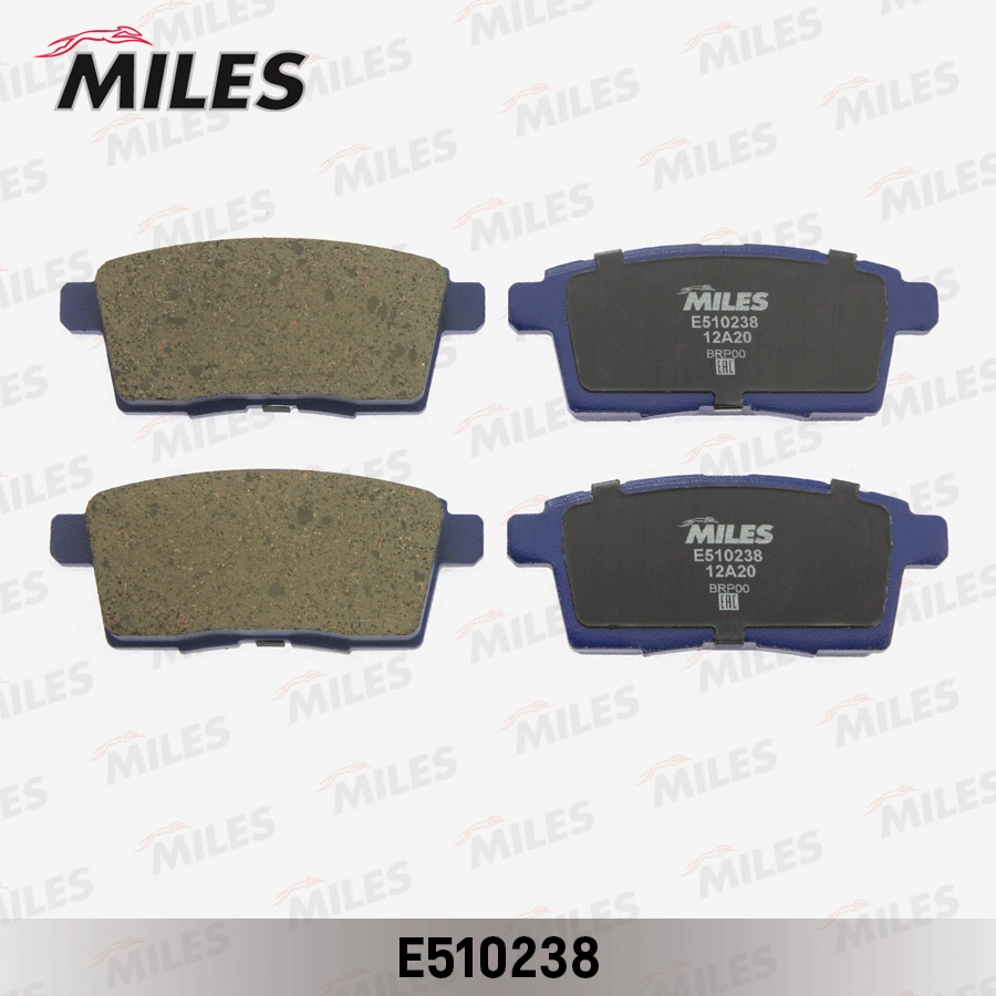 Комплект тормозных колодок дисковый тормоз MILES E510238