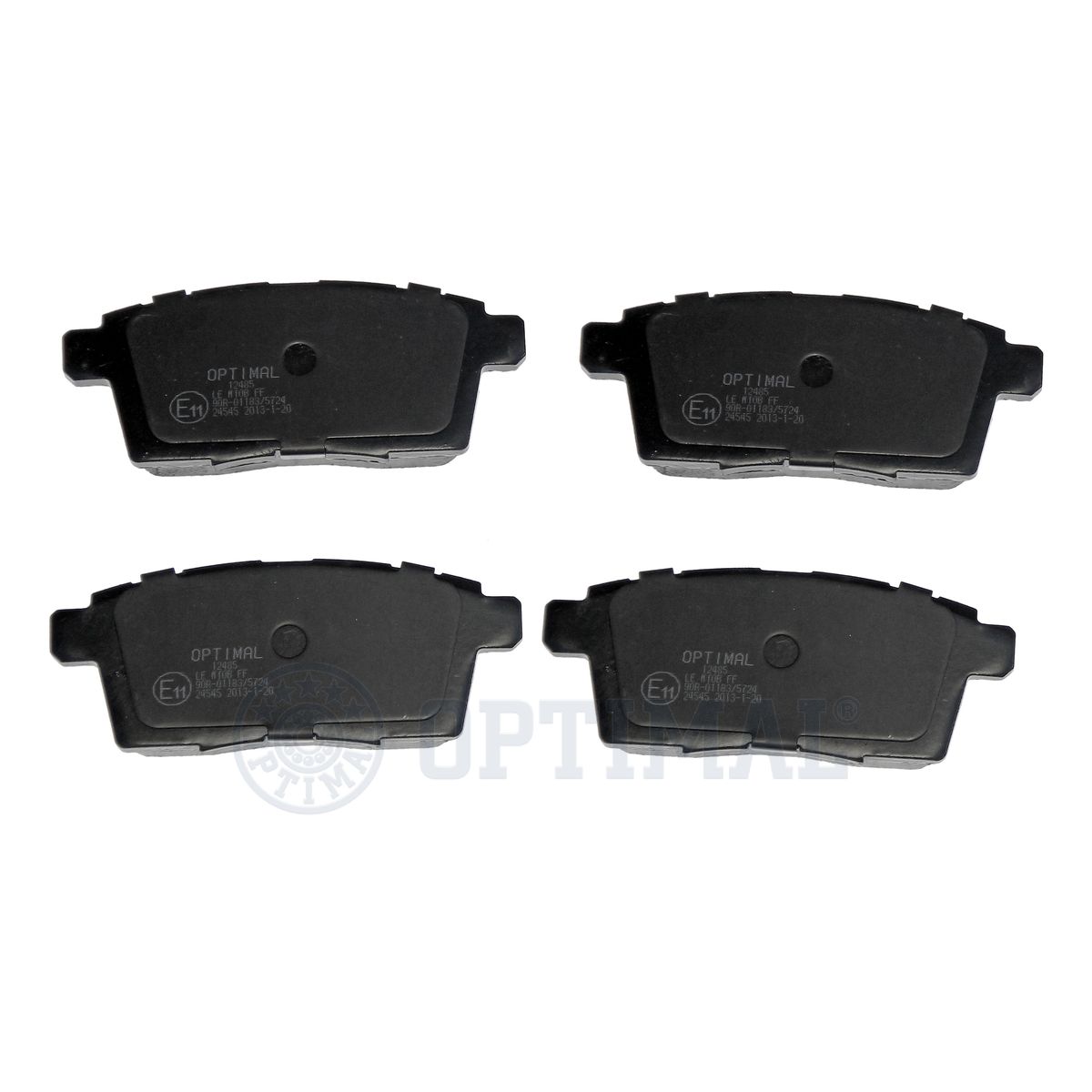 Комплект тормозных колодок дисковый тормоз OPTIMAL BP-12485