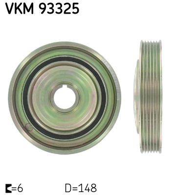 Ременный шкив коленчатый вал SKF VKM 93325
