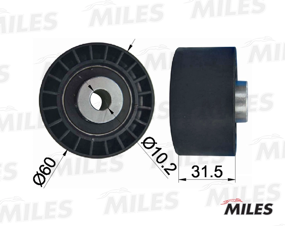 Паразитный / ведущий ролик зубчатый ремень MILES AG02079