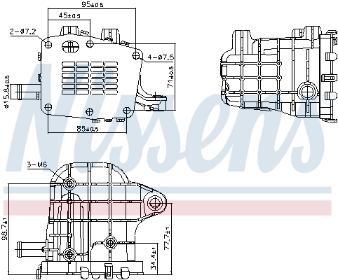 Радиатор рециркуляция ог first fit NISSENS 989481