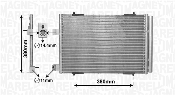 Конденсатор кондиционер MAGNETI MARELLI 350203855000