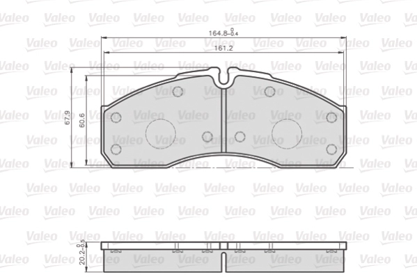 Комплект тормозных колодок дисковый тормоз optipack for lcv VALEO 872160