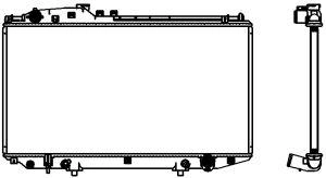 Радиатор охлаждение двигателя SAKURA AUTOMOTIVE 3461-1069