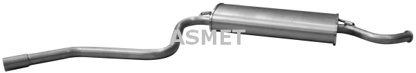 Глушитель выхлопных газов конечный ASMET 16.019