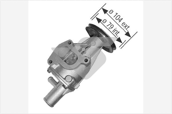 Водяной насос охлаждение двигателя HUTCHINSON WP226