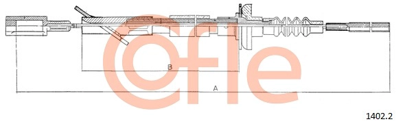 Трос управление сцеплением COFLE 1402.2