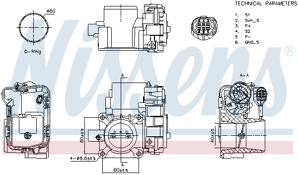 Корпус дроссельной заслонки first fit NISSENS 955090