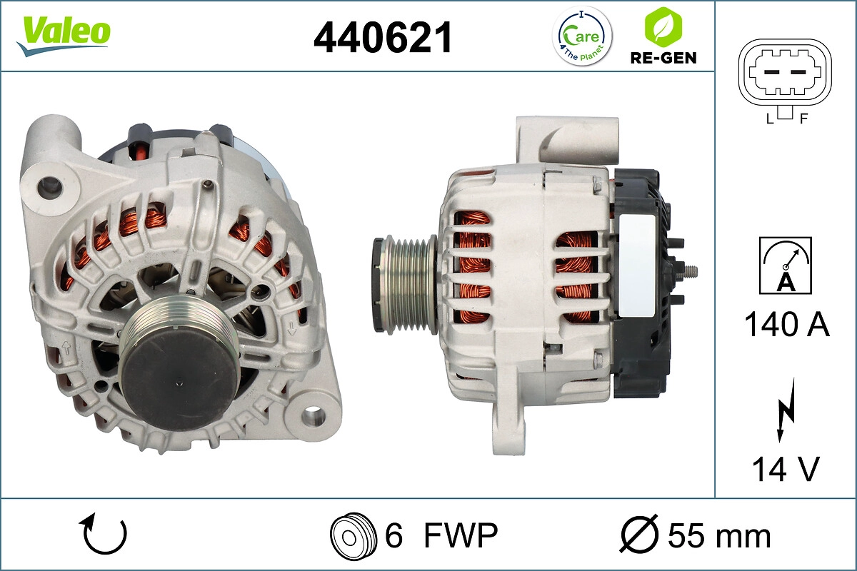 Генератор valeo re-gen remanufactured VALEO 440621