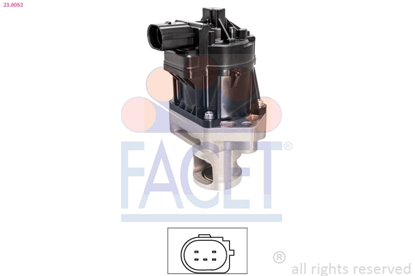 Клапан возврата ог made in italy - oe equivalent FACET 23.0063