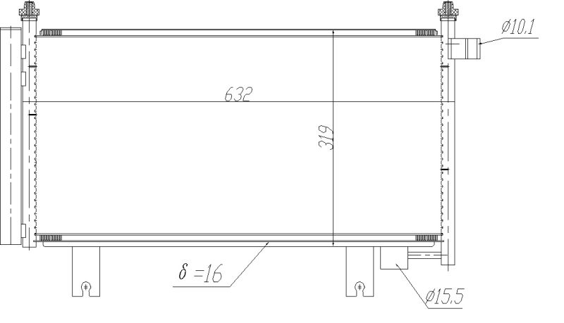 Конденсатор кондиционер easy fit NRF 350473