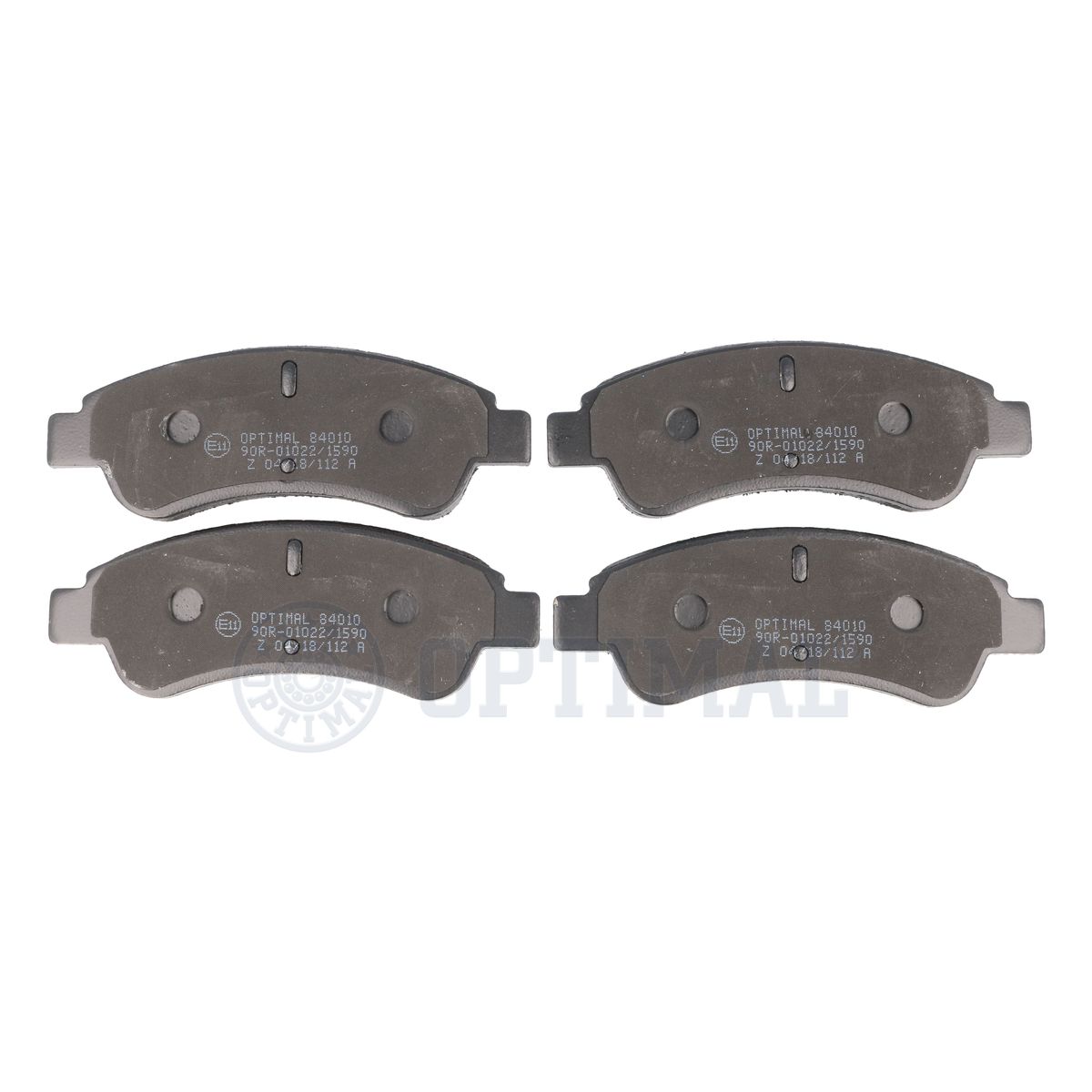 Комплект тормозных колодок дисковый тормоз OPTIMAL BP-84010