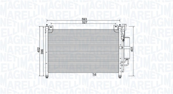 Конденсатор кондиционер MAGNETI MARELLI 350203989000