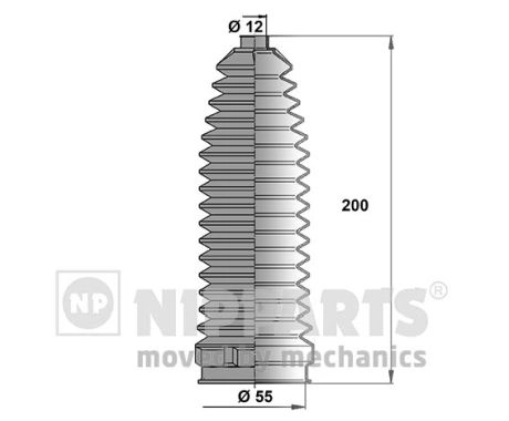 Комплект пыльника рулевое управление NIPPARTS N2843019