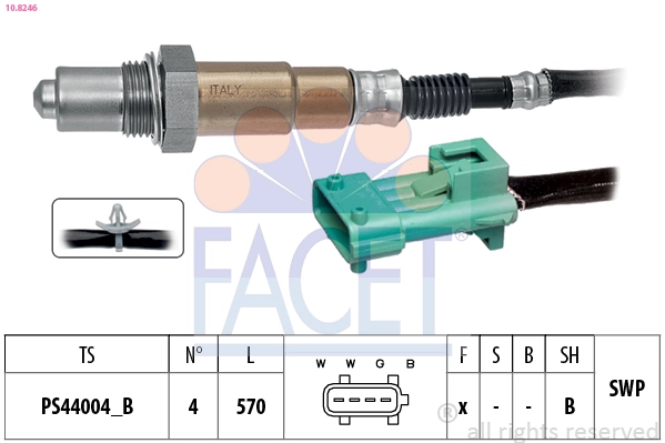Лямбда-зонд made in italy - oe equivalent FACET 10.8246
