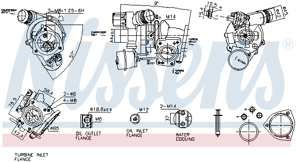 Компрессор наддув first fit NISSENS 93557