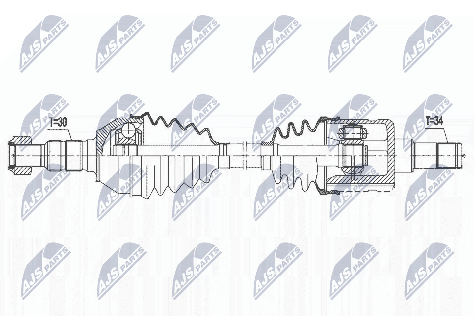 Приводной вал NTY NPW-PL-109