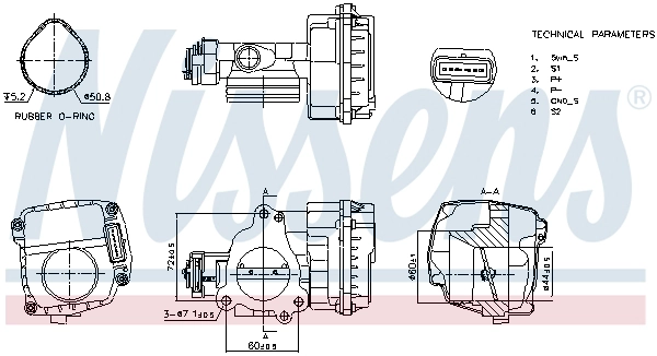 Корпус дроссельной заслонки first fit NISSENS 955092
