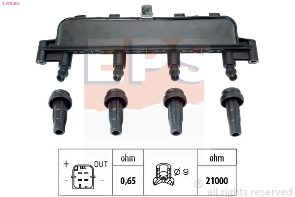 Катушка зажигания oe equivalent EPS 1.970.405