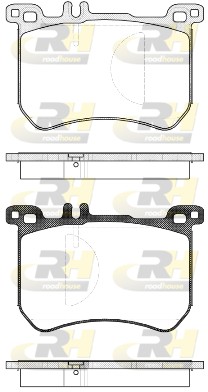 Комплект тормозных колодок дисковый тормоз ROADHOUSE 21533.00