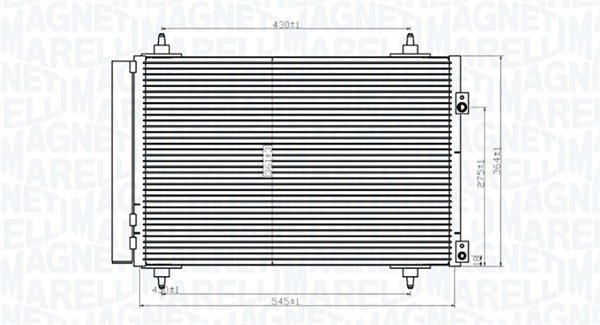 Конденсатор кондиционер MAGNETI MARELLI 350203820000