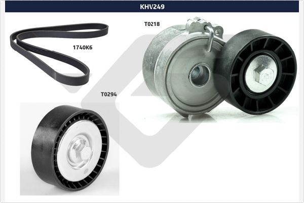 Поликлиновой ременный комплект HUTCHINSON KHV 249