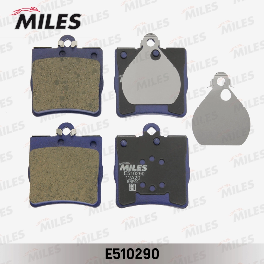 Комплект тормозных колодок дисковый тормоз MILES E510290