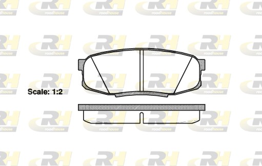 Комплект тормозных колодок дисковый тормоз ROADHOUSE 21272.00