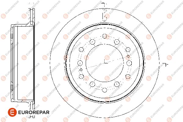 Тормозной диск EUROREPAR 1667865580