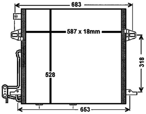 Конденсатор кондиционер behr premium line MAHLE/KNECHT AC 756 000P