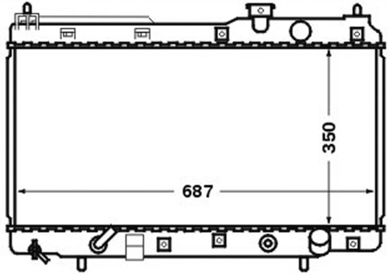 Компенсационный бак охлаждающая жидкость behr MAHLE/KNECHT CRT 57 000S