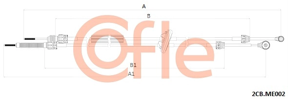 Трос механическая коробка передач COFLE 92.2CB.ME002