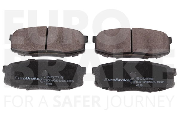 Комплект тормозных колодок дисковый тормоз EUROBRAKE 55022245106