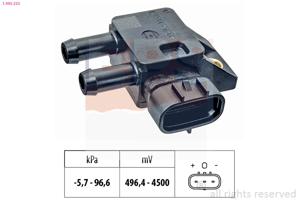Датчик давление выхлопных газов made in italy - oe equivalent EPS 1.993.333