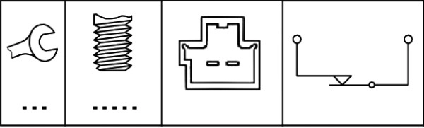 Выключатель фонаря сигнала торможения HELLA/BEHR/PAGID 6DD 010 966-001