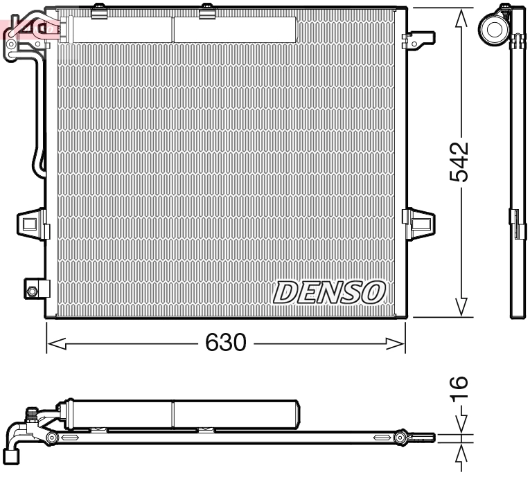 Конденсатор кондиционер DENSO DCN17057