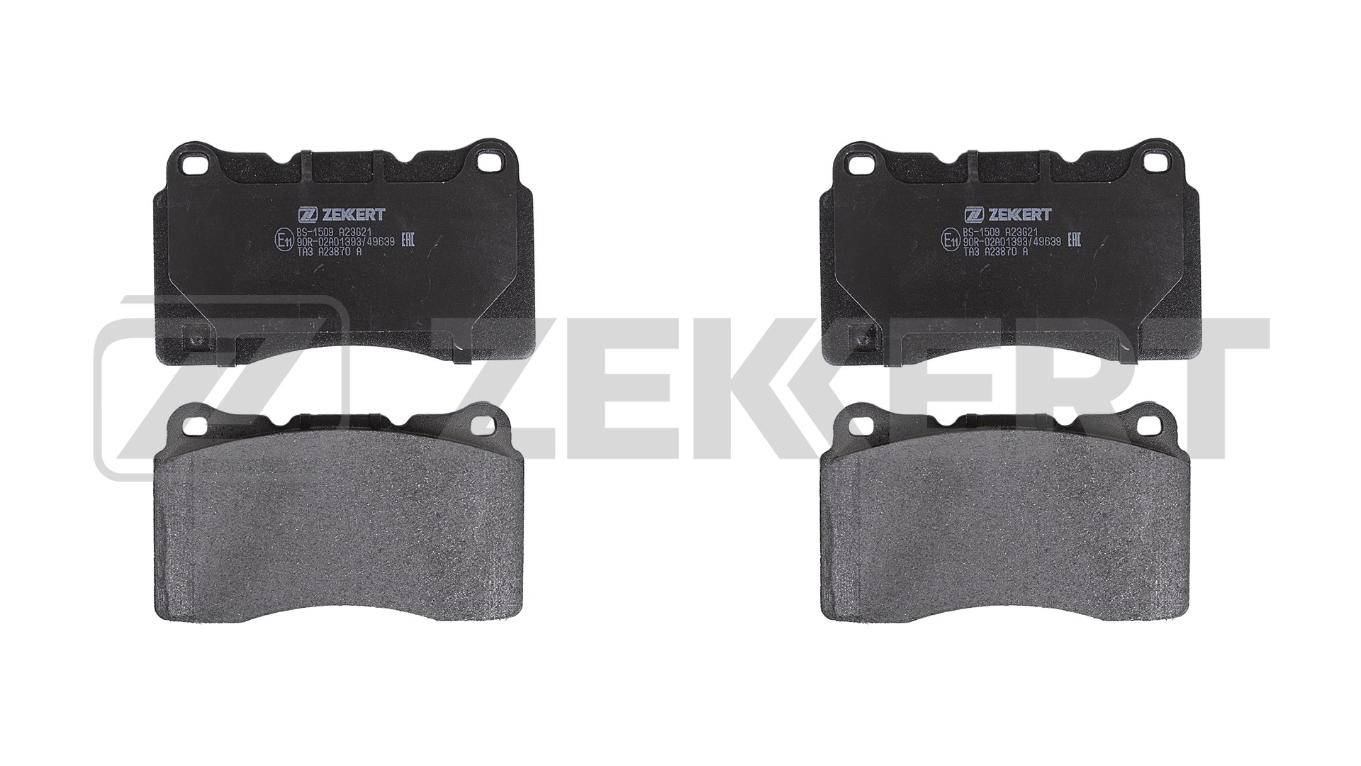 Комплект тормозных колодок дисковый тормоз ZEKKERT BS-1509