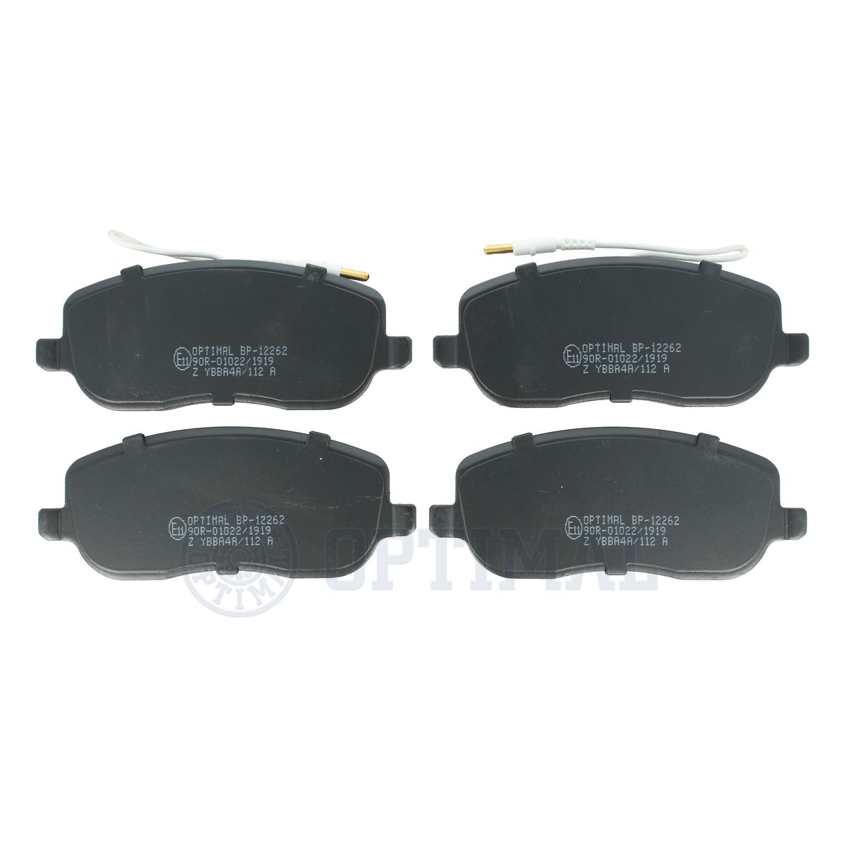 Комплект тормозных колодок дисковый тормоз OPTIMAL BP-12262