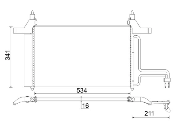 Конденсатор кондиционер behr MAHLE/KNECHT AC 790 000S