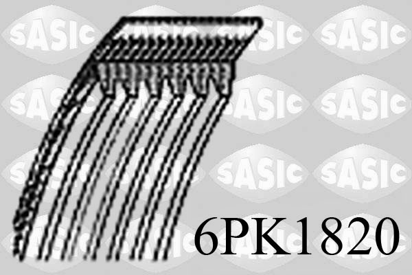 Поликлиновой ремень SASIC 6PK1820