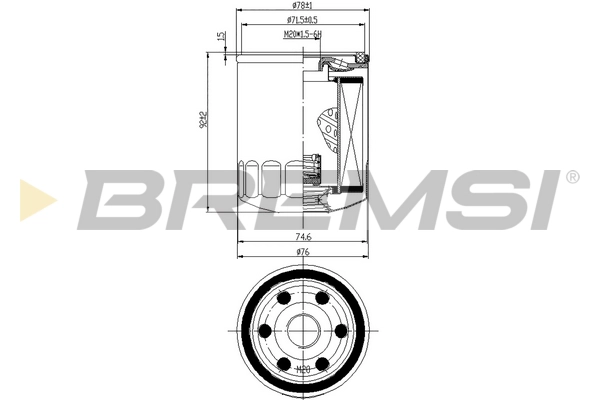 Масляный фильтр BREMSI FL0300