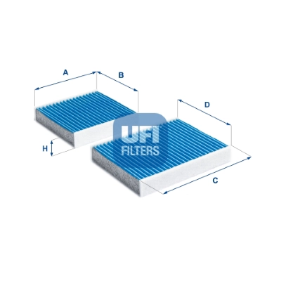 Фильтр воздух во внутренном пространстве argentium UFI 34.164.00