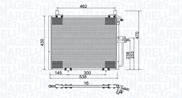 Конденсатор кондиционер MAGNETI MARELLI 350203988000