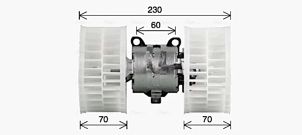 Вентилятор салона AVA QUALITY COOLING MS8769