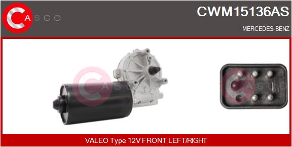 Двигатель стеклоочистителя brand new hq CASCO CWM15136AS