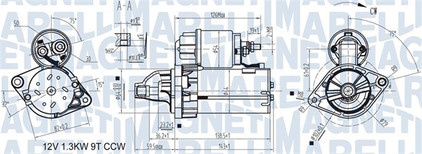 Стартер MAGNETI MARELLI 063721346010