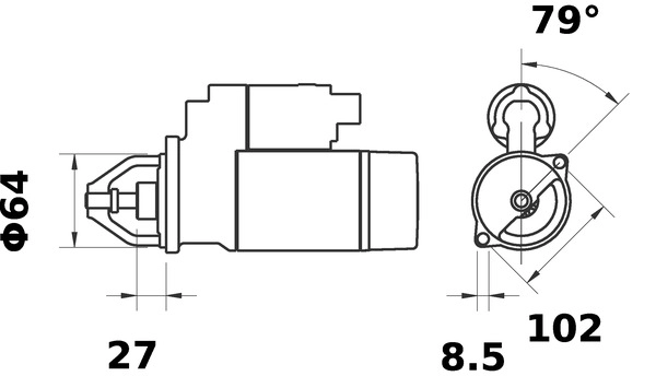 Стартер MAHLE/KNECHT MS 35