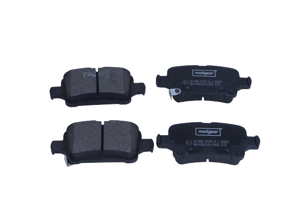 Комплект тормозных колодок дисковый тормоз MAXGEAR 19-3656